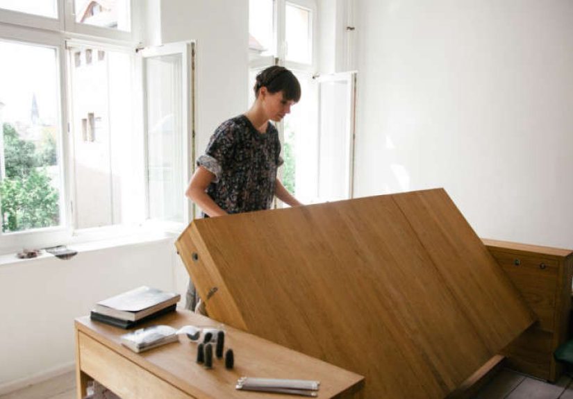 A Desk That Transforms into a Bed