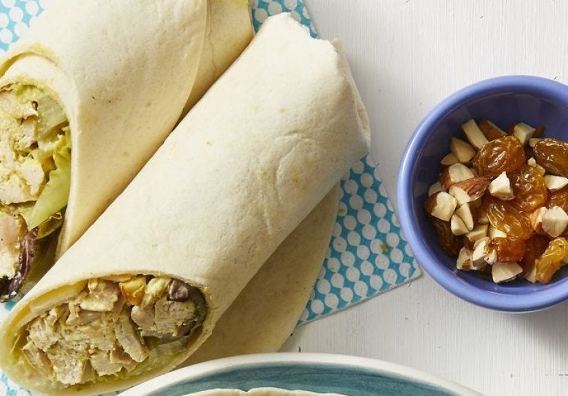 Best Coronation Chicken Salad Wrap Recipe  How to Make Coronation Chicken Salad Wraps