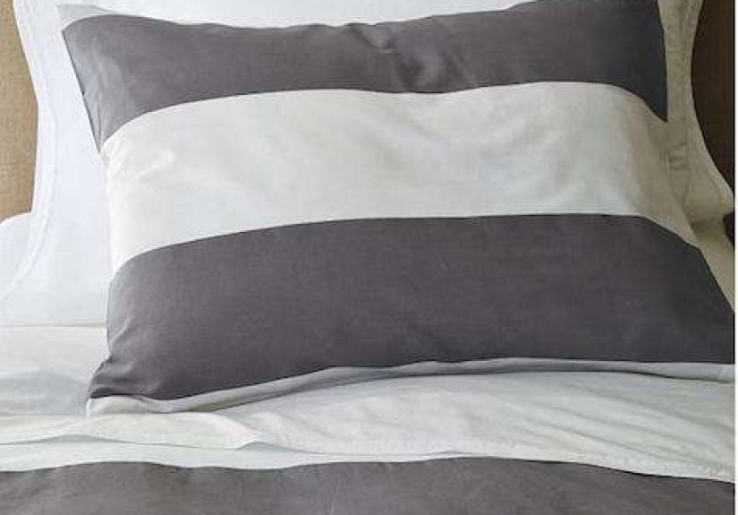 Fabrics and Linen: Striped Sheets from West Elm