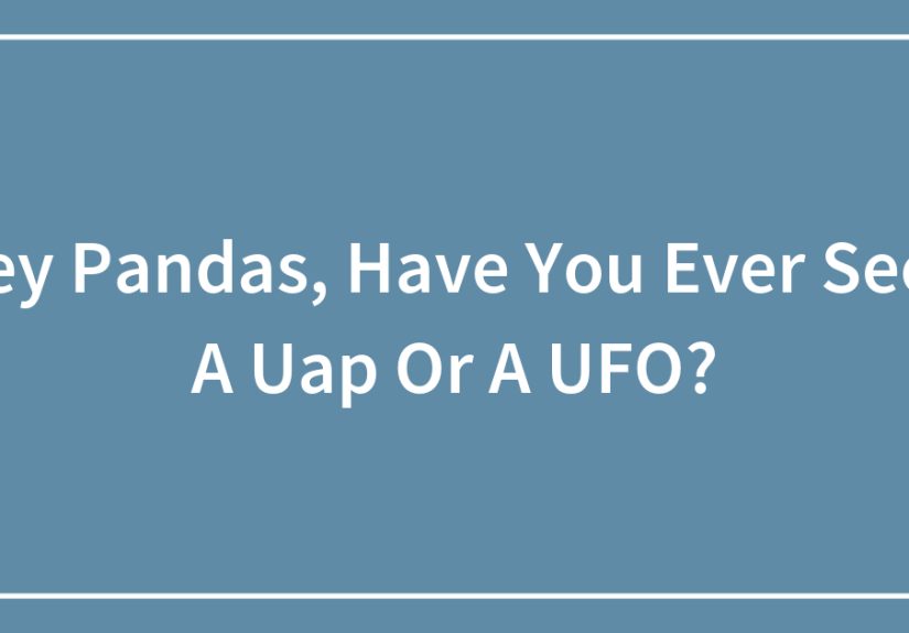 Hey Pandas, Have You Ever Seen A Uap Or A UFO?