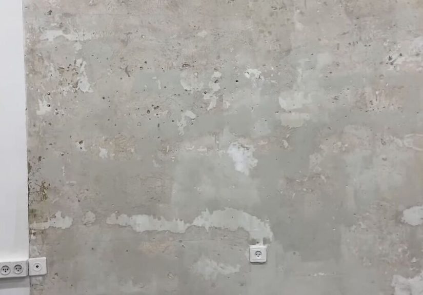 How to Create an Industrial Exposed Concrete Accent Wall For Free