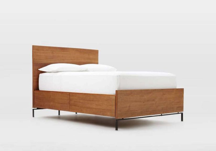 Nash Storage Bed - Teak