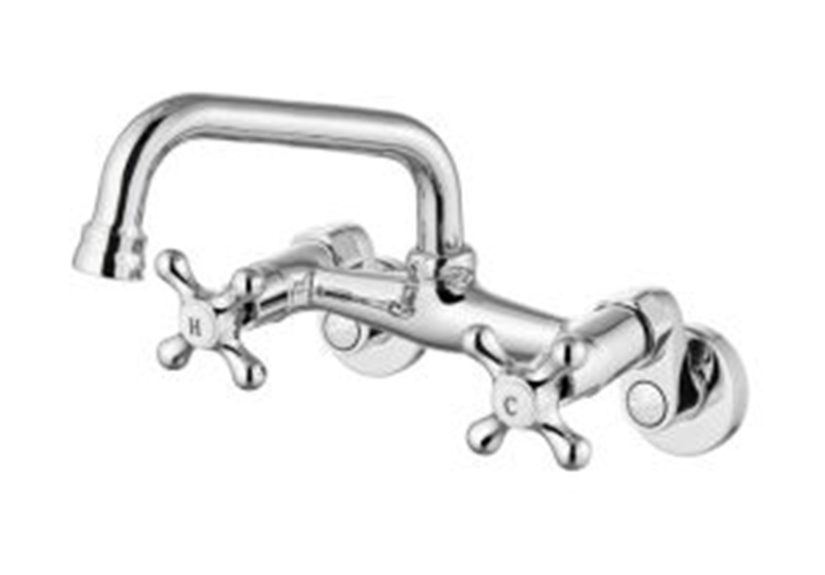 Airuida Wall Mounted Kitchen Faucet Chrome Polish