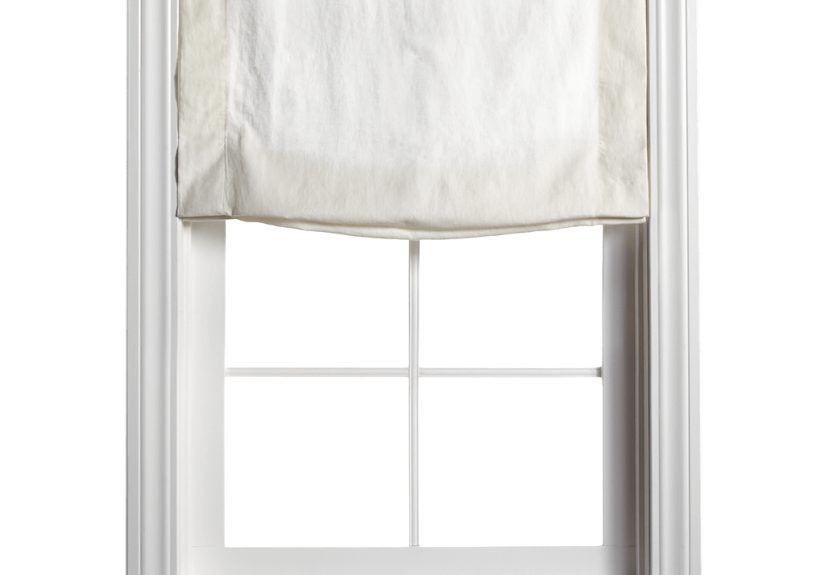 Barn & Willow Belgian Linen Relaxed Roman Shade – Oyster