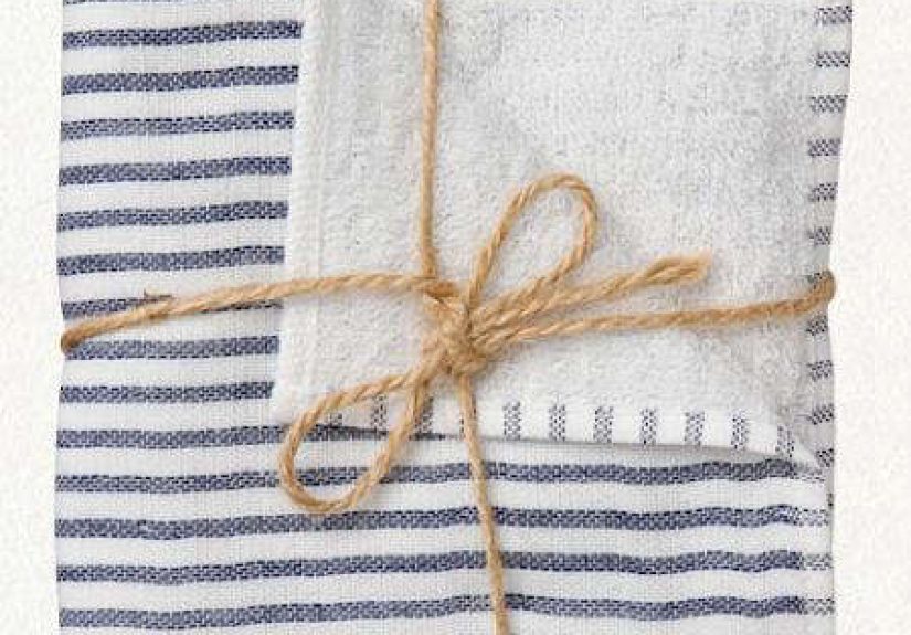 Bath: Striped Washcloths at Terrain