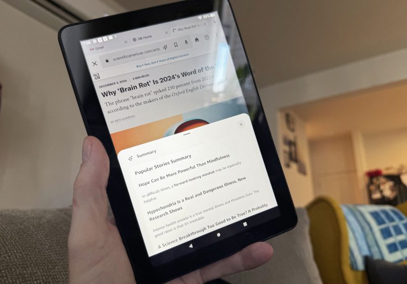 Hands On With Amazon Fire HD 8's AI Features