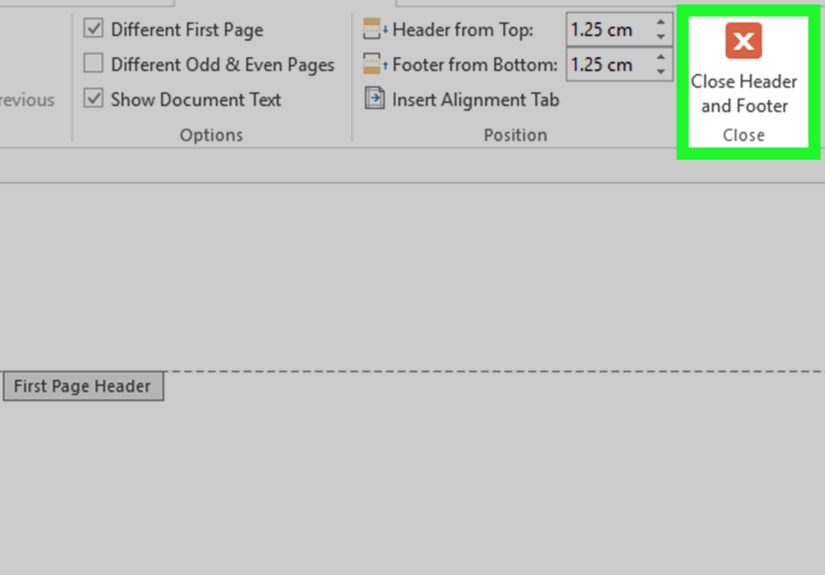 How to Insert a Custom Header or Footer in Microsoft Word