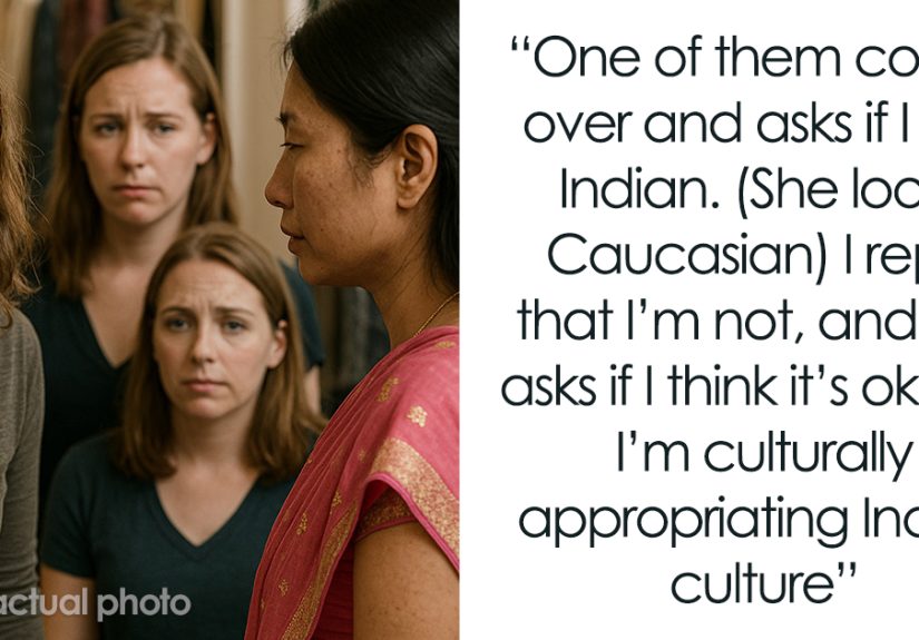 Lady Swaps Traditional Attire With Friend, White Lady Calls Her Out For "Cultural Appropriation"