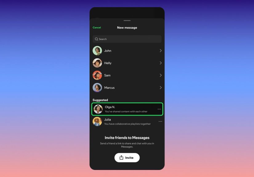 Spotify's Adding In-App DMs for Music Sharing