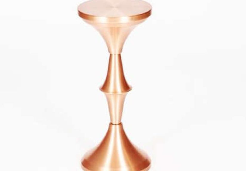 Spun Metal Side Table