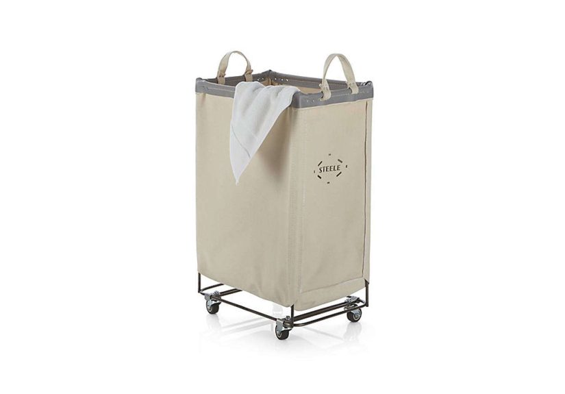 Steele Vertical Canvas Laundry Bin