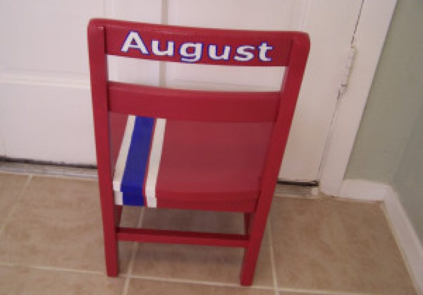 Updating A Child's Chair with Flair