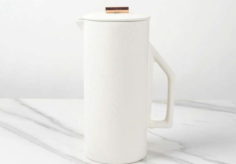 Yield Ceramic French Press - Cream