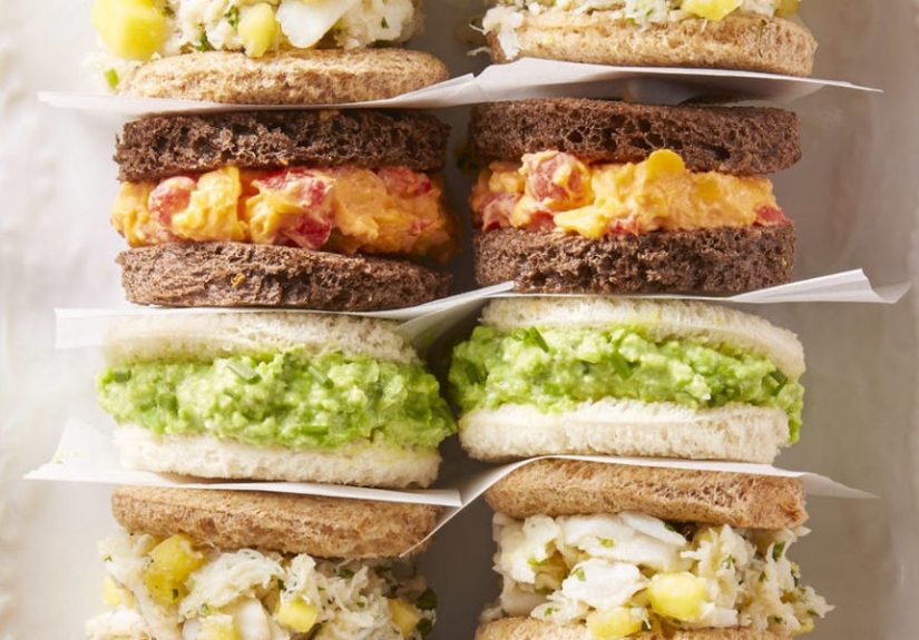 Best Crab, Mango and Cucumber Finger Sandwiches Recipe - How to Make Crab, Mango and Cucumber Finger Sandwiches