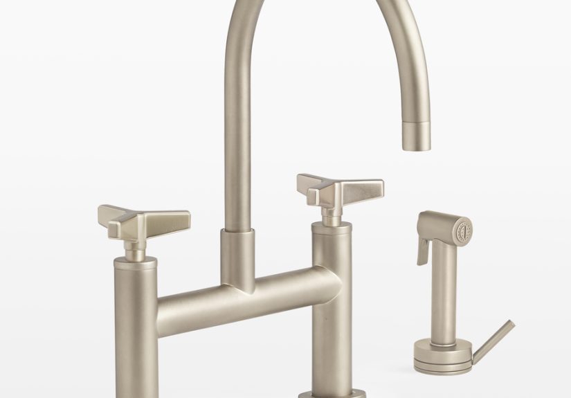 Blair Cross Handle Kitchen Faucet with Sprayer