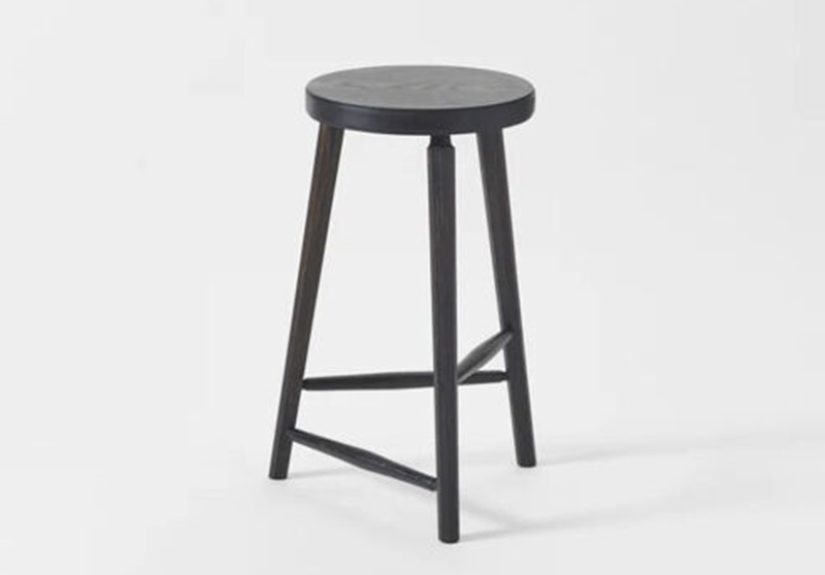 Cosmos Ebonized Oak Counter Stool