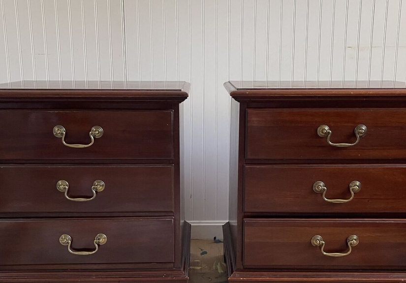 Modern Navy Blue Nightstands Makeover