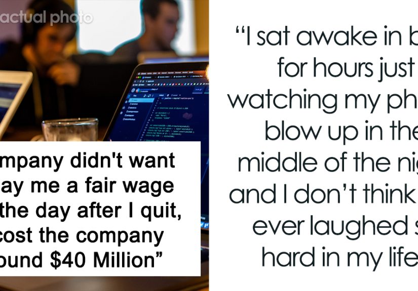 Overworked Employee Quits Because He Wasn’t Getting A Fair Wage, Costs The Company $40 Million