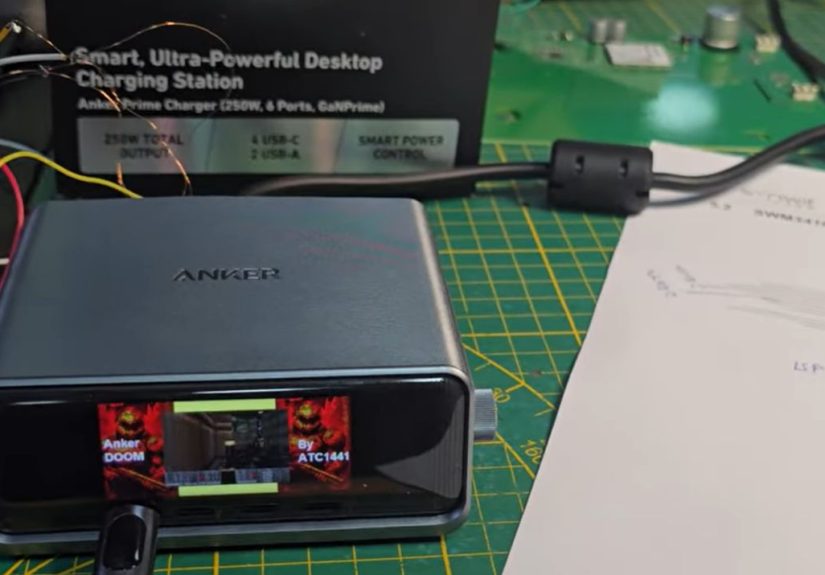 Playing DOOM On The Anker Prime Charging Station
