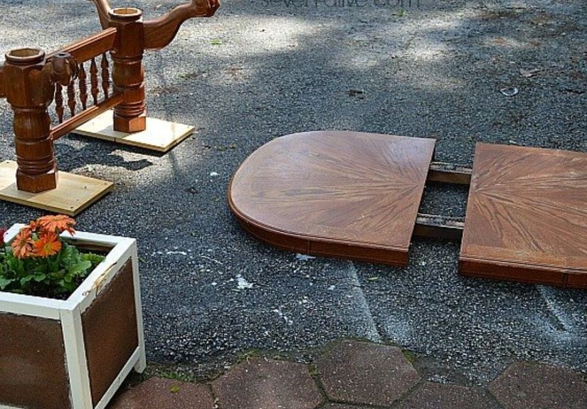 Re-Finishing and Painting A Kitchen Table