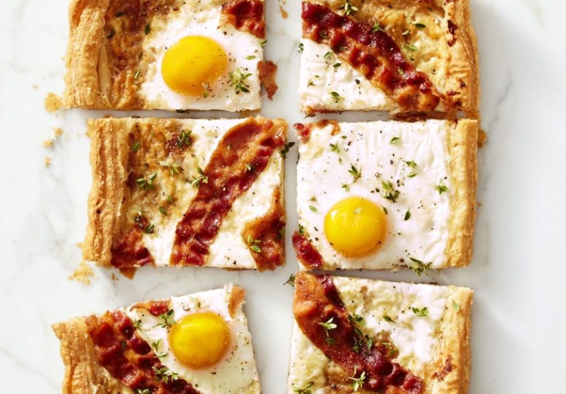 This Bacon Gruy&eacute;re Breakfast "Pie" is What Your Brunch Dreams are Made of - Make this Bacon Gruy&eacute;re Breakfast "Pie" Recipe at Your Next Boozy Brunch