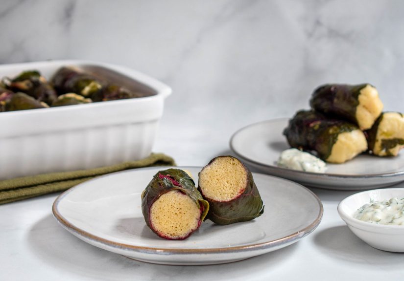 Ukrainian Beet Leaf Rolls Stuffed With Bread Recipe