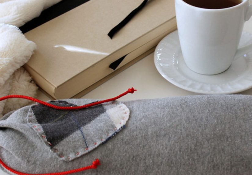 Upcycled Sweater Heating Pad