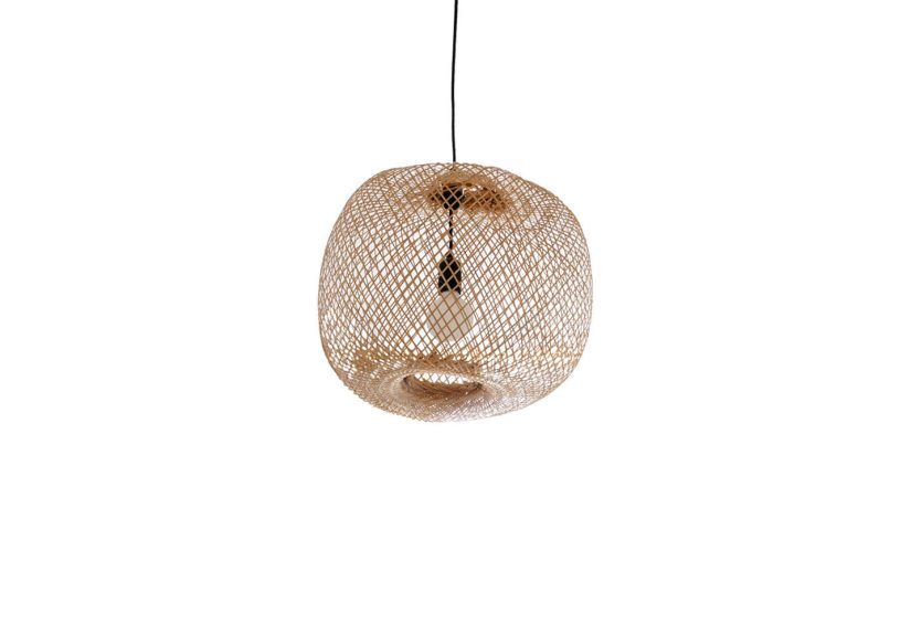 Bamboo Pendant Light Round