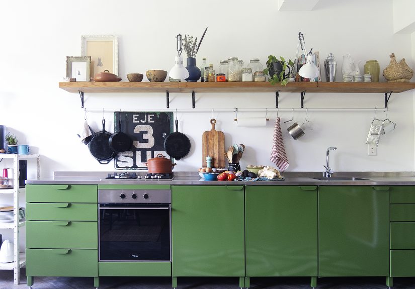 Colorful Kitchen: A Mexico City Makeover with Powder-Coated Steel Cabinets