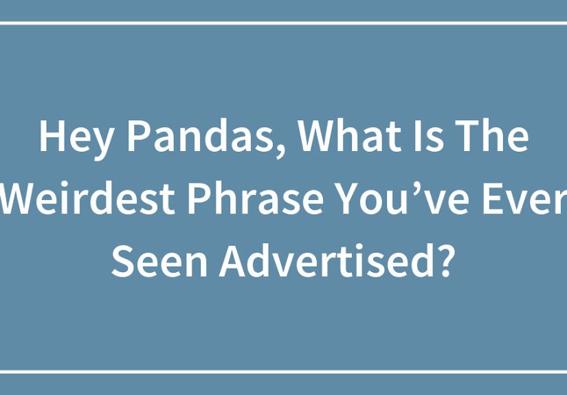 Hey Pandas, What Is The Weirdest Phrase You’ve Ever Seen Advertised?