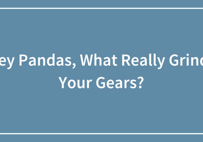 Hey Pandas, What Really Grinds Your Gears?