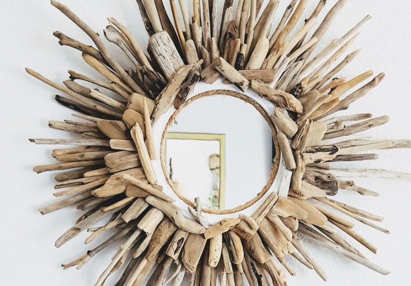 How To Make A Driftwood Sunburst Mirror For Less Then Ten Dollars