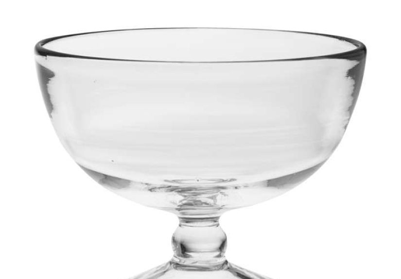 Organic Glass Compote Bowls